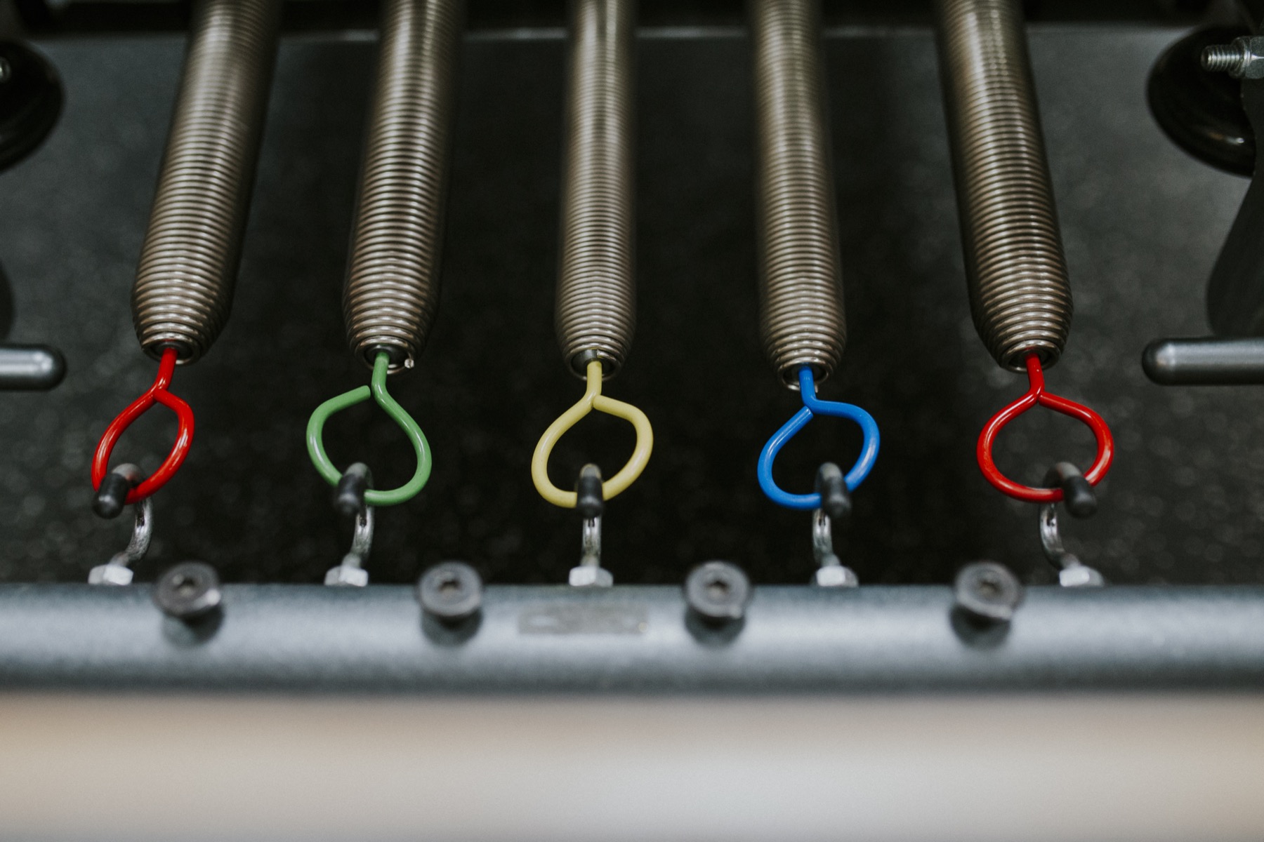 Détail des ressorts Pilates